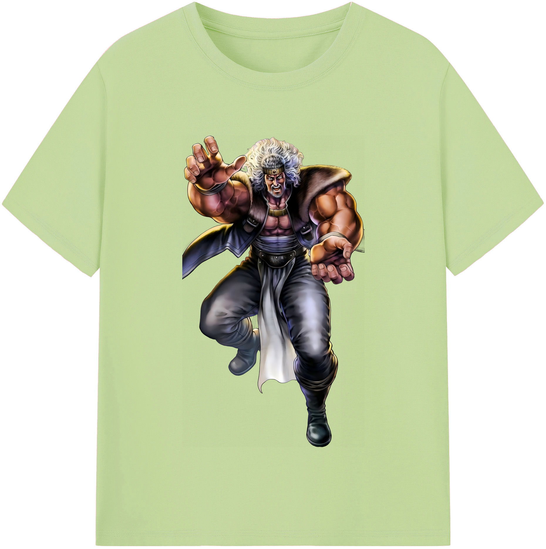 （画像用） 北斗の拳 Fist of the North Star 綿100％半袖Tシャツ（フロントプリント）